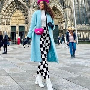 Zara checkerboard co-rd set